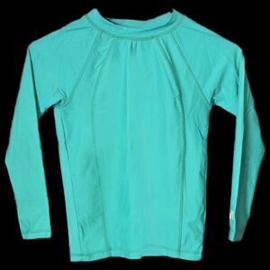 Cabana Life Teal Kids Swim Rashguard